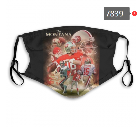 NFL 2020 San Francisco 49ers #18 Dust mask with filter